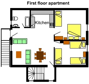 Alkotmany U9 first floor plan