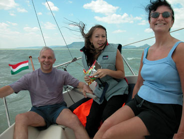 Sailing on Lake Balaton