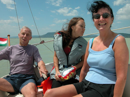 Sailing on Lake Balaton