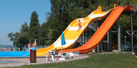 Water slide at Balatonboglar